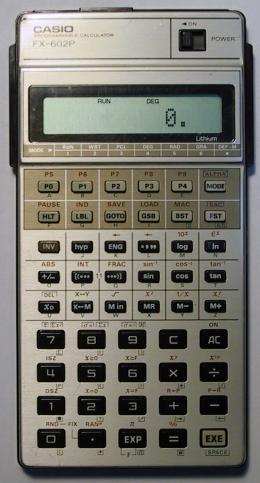 zdjcie kalkulatora Casio FX-602P